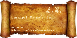 Lengyel Manuéla névjegykártya
